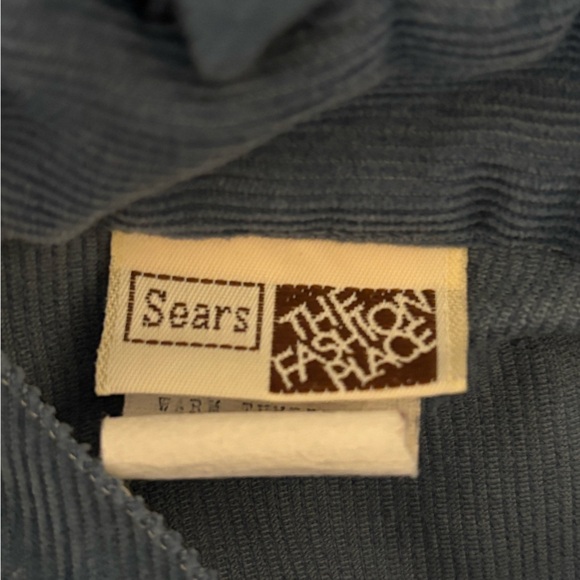 Vintage 70s Sears Victorian Edwardian Style Ruffled Teal Blue Blouse - XL - Picture 8 of 10